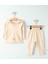 Kapüşonlu Organik Bebek Takımı – Bej 1