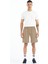 Bej Yan Cep Detaylı Lastikli Erkek Şort - 81238 6