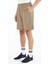 Bej Yan Cep Detaylı Lastikli Erkek Şort - 81238 9