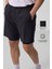 Antrasit İnce Yumuşak Standart Fit Erkek Taytlı Şort - 81287 6