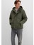 Kapüşonlu Haki Ceket 0110683-80714 1