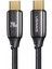 Usams US-SJ581 Pd3.1 Type-C To Type-C Çinko Alaşım 240W Hızlı Şarj ve Data Kablosu 2m 1