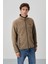 Standart Kalıp Dik Yaka 2li Paket Siyah-Camel Erkek Polar Sweatshirt - 87992 5