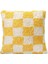 Porland Pop Plaid Dokuma Yastık Sarı 45X45CM 1