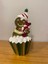 Kırmızı Yılbaşı Kurabiye Adam Cupcake Için Mini Boy 15 Cm, Tatlı Süsleyici 2
