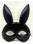 Siyah Renk Kumaş Malzemeden Imal Eva Tavşan Maskesi 1