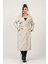 Kadın Kemerli Astarlı 120 cm Bundit Uzun Trençkot 1