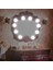 Nostalji Hollywood Tarzı 10&apos;lu Makyaj Masası Aynası Beyaz LED Işıklı Lamba USB (5224) 4