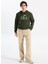 Kapüşon Yaka Koyu Yeşil Erkek Sweatshırt 12278626_JJSUN Sweat Hood 2
