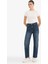 Comfort Straight Yüksek Bel Bilek Boy Jean Yıkamalı Pantolon D8154AX25AU 2