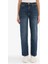 Comfort Straight Yüksek Bel Bilek Boy Jean Yıkamalı Pantolon D8154AX25AU 3