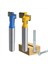 4pcs 1/4 Inç Shank T-Slot Kesici Yönlendirici Bit Çelik Sap 3/8 Inç ve 1/2 Inç Uzunlukta Ahşap Kesiciler Elektrik Aletleri Için (Yurt Dışından) 2
