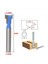 4pcs 1/4 Inç Shank T-Slot Kesici Yönlendirici Bit Çelik Sap 3/8 Inç ve 1/2 Inç Uzunlukta Ahşap Kesiciler Elektrik Aletleri Için (Yurt Dışından) 4
