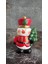 Kardan Adam Seramik Biblo, Yılbaşı Süsleri, Kırmızı Renk, Dekoratif Figür 3