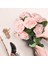 50 Adet Yapay Gül Yaprakları Allık Pembe Güller Real Touch Sha (Yurt Dışından) 2