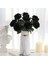 10 Adet Yapay Gül Buketi (Siyah - Çiçek Açan Güller) (Yurt Dışından) 2