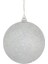 Parlak Gümüş Yılbaşı Topu, 15 Cm, Simli Çam Ağacı Süsü 2