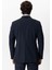 Lacivert Slim Fit Mono Yaka Ceket 4