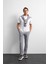 Gri Regular Fit Düz Paça Jogger Pantolon 1