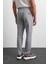 Gri Regular Fit Düz Paça Jogger Pantolon 6