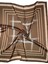 Nil Scarf Brown/ecru 70*70 cm Fular Eşarp 1