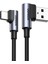 USB-C to USB-A 3A QC 90 Derece Hızlı Şarj Kablosu, 1 Metre, Uzay Girişi, 20856 8