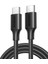 USB-C 60W 3A QC PD Hızlı Şarj Kablosu, 0,5 Metre, Siyah, 50996 5
