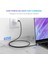 USB-C 60W 3A QC PD Örgülü Hızlı Şarj Kablosu, 2 m, Siyah, 50152 7