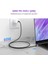 USB-C 60W 3A QC PD Örgülü Hızlı Şarj Kablosu, 1 m, Siyah, 50150 7