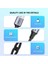 USB-C - USB-A 3A QC Örgülü Hızlı Şarj Kablosu, 1 m, Siyah, 60126 5