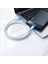 USB-C 60W 3A QC PD Hızlı Şarj Kablosu, 1 m, Beyaz, 60518 3