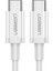 USB-C 60W 3A QC PD Hızlı Şarj Kablosu, 1 m, Beyaz, 60520 1