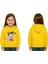 Unisex Baskılı Çocuk Swaetshirt Kapüşonlu 3 Iplik Şardonlu Kuromi Baskılı 1