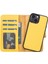 Apple iPhone 13 Mini Uyumlu Deri Cüzdanlı Kılıf FL12 Sarı 1