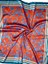 Nil Scarf Red/blue 70*70 cm Fular Eşarp 1
