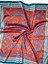 Nil Scarf Red/blue 70*70 cm Fular Eşarp 3