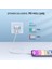 USB-C - Lightning 3A PD MFi Sertifikalı Hızlı Şarj Kablosu, 1 m, Beyaz, 10493 8