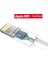 Lightning - USB-A MFi Sertifikalı İphone Hızlı Şarj Kablosu, 1 m, Beyaz, 20728 3
