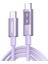 Uno Usb-C 100W 5A Qc Pd Örgülü Hızlı Şarj Kablosu, 1 Metre, Mor, 65092 3