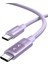 Uno Usb-C 100W 5A Qc Pd Örgülü Hızlı Şarj Kablosu, 1 Metre, Mor, 65092 4