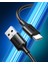 USB-C to USB-A 3A QC Hızlı Şarj Kablosu, 0,25 Metre, Siyah, 60114 6