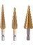 12 Pcs Hss Titanyum Adım Matkap Bit Seti ve 4 Pcs Otomatik Merkez Punch (Yurt Dışından) 5