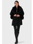 Via Dante Oversize Fit Şal Yaka Kürk Detaylı Astarlı Mont Bayan Mont 690852 1