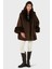 Via Dante Oversize Fit Şal Yaka Kürk Detaylı Astarlı Mont Bayan Mont 690852 1