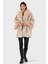 Via Dante Oversize Fit Şal Yaka Kürk Detaylı Astarlı Mont Bayan Mont 690852 1
