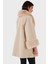 Via Dante Oversize Fit Şal Yaka Kürk Detaylı Astarlı Mont Bayan Mont 690852 3
