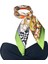 Nil Scarf Green Figür 70*70 cm Fular Eşarp 4