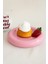 Seramik Küçük Boy Parlak Pembe Donut Tatlı Tabağı 1