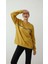 Kadın Baskılı Şardonlu Üç Ip Şevval Sweatshirt Sarı 3