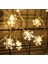LED Işıklı Kar Tanesi Işık Zinciri Dekoratif Fişli Aydınlatma Ev Dekorasyonu Süsleme Salon Oda Merdiven Balkon Süslemeleri Için Yılbaşı Eğlence Doğum Günlerine Özel Aydınlatma 3